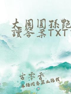 大团圆孙艳梅阅读答案TXT下载