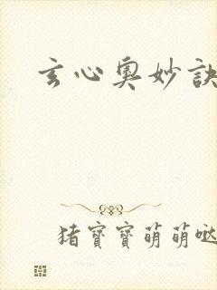 玄心奥妙诀全集