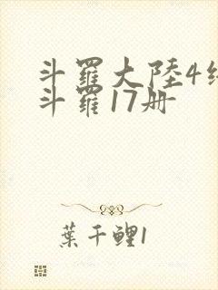 斗罗大陆4终极斗罗17册