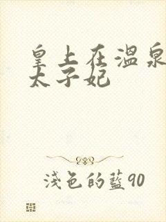 皇上在温泉要了太子妃