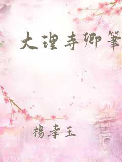 大理寺卿笔趣阁