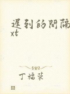 迟到的间隔年txt