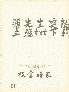 薄先生突然黏她上瘾txt下载