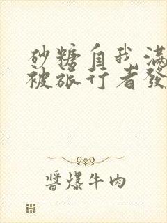 砂糖自我满足时被旅行者发现小说