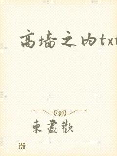高墙之内txt