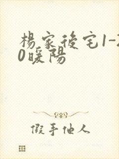 杨家后宅1-20暖阳