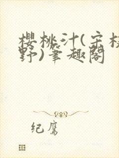 樱桃汁(宋枝江野)笔趣阁