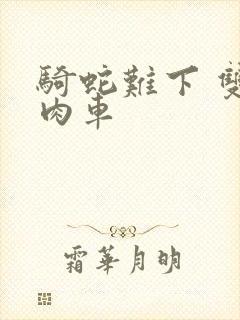 骑蛇难下 双 肉车