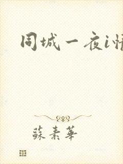 同城一夜i情