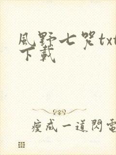 风野七咒txt下载