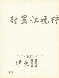 封墨江晚柠小说