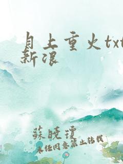 月上重火txt新浪