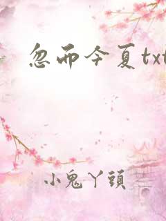 忽而今夏txt