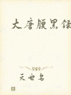 大唐腹黑录