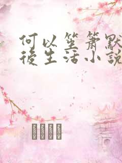 何以笙箫默之婚后生活小说