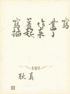 写着作业写着就插起来了