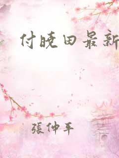 付晓田最新消息