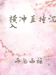 横冲直撞沉腰进入