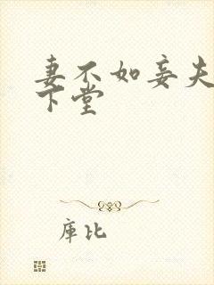 妻不如妾夫人要下堂