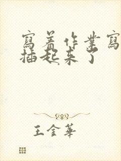 写着作业写着就插起来了