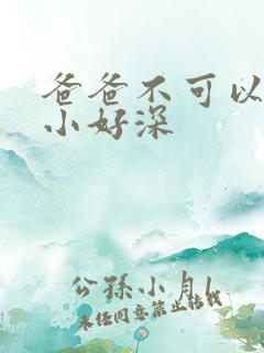 爸爸不可以我还小好深