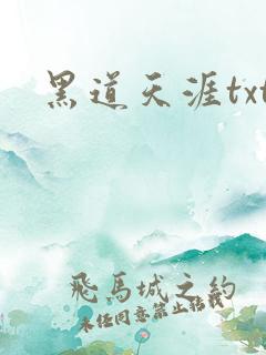 黑道天涯txt