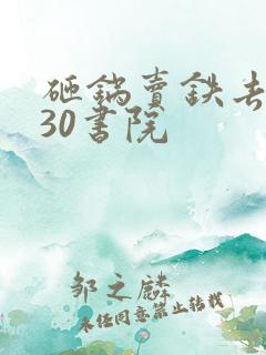 砸锅卖铁去上学30书院