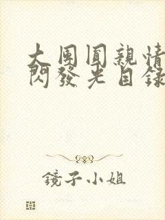 大团圆亲情会闪闪发光目录