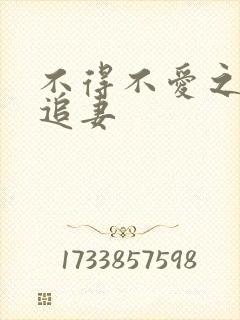 不得不爱之冷少追妻