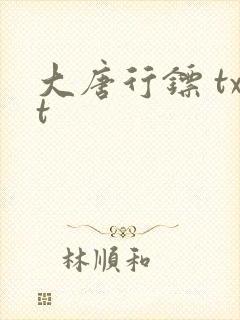 大唐行镖 txt