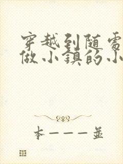 穿越到随处可以做小镇的小说