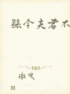 县令夫君不升堂