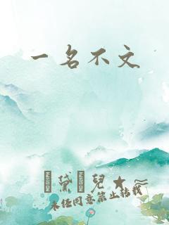 一名不文