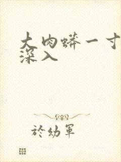 大肉蟒一寸寸地深入