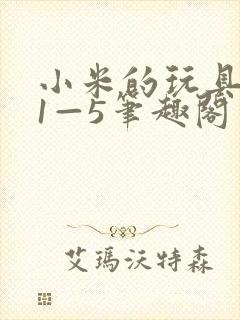 小米的玩具日记1—5笔趣阁