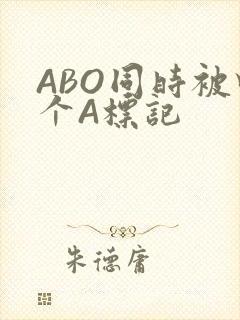 ABO同时被四个A标记