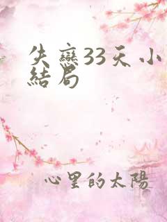 失恋33天小说结局