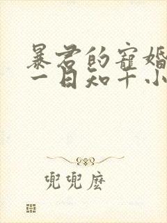 暴君的宠婚日常一日知千小说免费