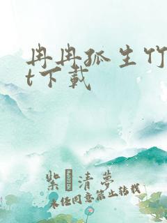 冉冉孤生竹txt下载