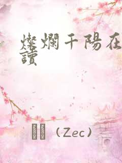 灿烂千阳在线阅读