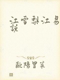 江雪梨江易山小说