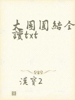 大团圆结全文阅读txt