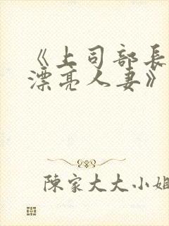 《上司部长出轨漂亮人妻》