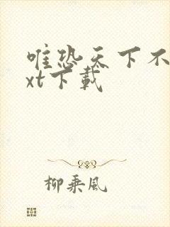 唯恐天下不乱txt下载