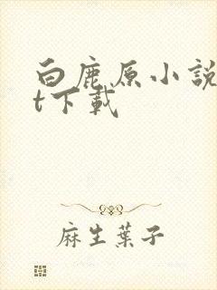 白鹿原小说txt下载