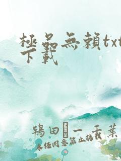 极品无赖txt下载