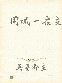 同城一夜交友