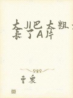 大JI巴太粗太长了A片