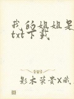 我的姐姐是美女txt下载