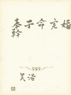 奉子命完婚 高干